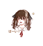 茶髪ツインテールの女の子（個別スタンプ：13）