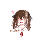 茶髪ツインテールの女の子（個別スタンプ：22）