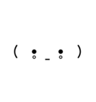 シンプル顔文字スタンプ 01（個別スタンプ：7）