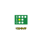 お手軽スコアスタンプ-野球/ソフト編②（個別スタンプ：1）