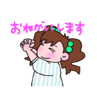 毎日使える＊女の子のかわいいスタンプ（個別スタンプ：9）