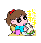 毎日使える＊女の子のかわいいスタンプ（個別スタンプ：21）