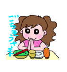 毎日使える＊女の子のかわいいスタンプ（個別スタンプ：22）