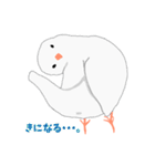 文鳥スタンプ 白文鳥と文鳥（個別スタンプ：31）