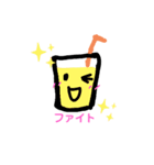 cocoaᕱ⑅︎ᕱ＆コップ（個別スタンプ：5）