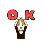 気張れ！バレエ女子男子（個別スタンプ：1）