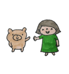 手書き「ゆきちゃんと仲間たち②」（個別スタンプ：2）