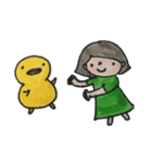手書き「ゆきちゃんと仲間たち②」（個別スタンプ：5）