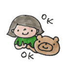 手書き「ゆきちゃんと仲間たち②」（個別スタンプ：13）