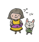 手書き「ゆきちゃんと仲間たち②」（個別スタンプ：15）