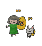 手書き「ゆきちゃんと仲間たち②」（個別スタンプ：19）
