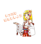 頑張る巫女お姉さん17（個別スタンプ：20）