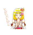 頑張る巫女お姉さん17（個別スタンプ：21）