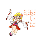 頑張る巫女お姉さん17（個別スタンプ：23）