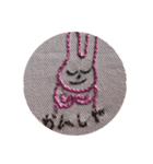 刺しゅううさぎん（個別スタンプ：3）
