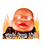 一緒リモートワーク Work From Hell（個別スタンプ：25）