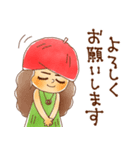 絵描き女子◎働く日常スタンプ（個別スタンプ：4）