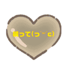 恋人友達に使えるめろ文字•*¨*•.¸¸☆（個別スタンプ：35）