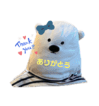 White bearくまお's（個別スタンプ：8）