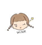 かわいいおさげのおんなのこ（個別スタンプ：3）