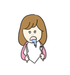 愉快でカワイイえりちゃん（個別スタンプ：1）