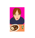 女の子の絵スタンプ（個別スタンプ：8）