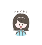 女の子のスタンプ.（個別スタンプ：5）