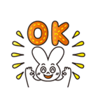 楽しいうさぎちゃんの挨拶（個別スタンプ：6）