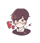 つり眉猫目さん（個別スタンプ：4）