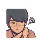つり眉猫目さん（個別スタンプ：5）