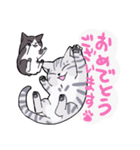 ミーメル～アメショとハチワレ猫～（個別スタンプ：8）