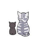ミーメル～アメショとハチワレ猫～（個別スタンプ：35）