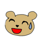 ひょうじょうくまさん（個別スタンプ：4）