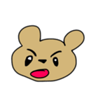 ひょうじょうくまさん（個別スタンプ：7）