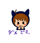 猫耳パーカー女子スタンプvol.2（個別スタンプ：2）