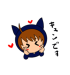 猫耳パーカー女子スタンプvol.2（個別スタンプ：7）