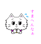 可愛いペルシャ猫 京都弁（個別スタンプ：19）