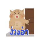 ぽっちゃり太った猫（個別スタンプ：14）