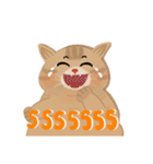 ぽっちゃり太った猫（個別スタンプ：16）