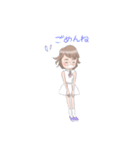 めがねの女の子（個別スタンプ：8）