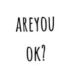 ただの文字。でもオシャレ（個別スタンプ：10）