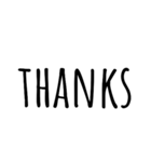 ただの文字。でもオシャレ（個別スタンプ：11）