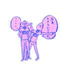 顔が愉快な仲間たち（個別スタンプ：4）