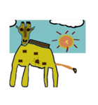 動物のキリンスタンプ（個別スタンプ：1）