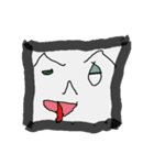 図形的な顔輪郭（個別スタンプ：9）