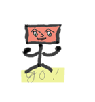 図形的な顔輪郭（個別スタンプ：14）