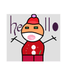 変なサンタさん（個別スタンプ：1）