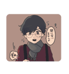 つり眉猫目さん！（個別スタンプ：9）