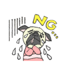 パグ犬プルーちゃん（個別スタンプ：2）