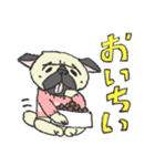 パグ犬プルーちゃん（個別スタンプ：5）